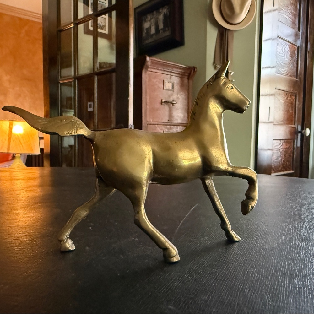 Brass Horse Sculpture